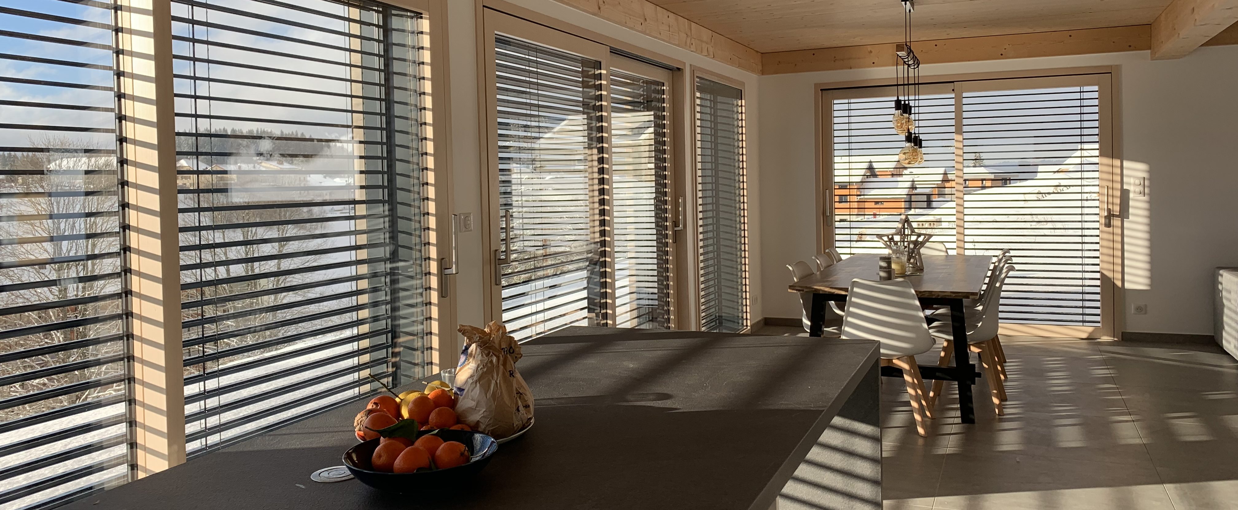Intérieur de maison ossature bois, finition INNOVATION